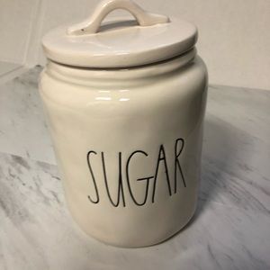 NWT LARGE RAE DUNN SUGAR CANISTER LL HTF RARE